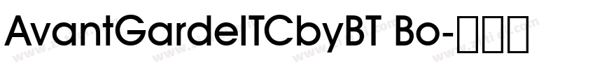 AvantGardeITCbyBT Bo字体转换